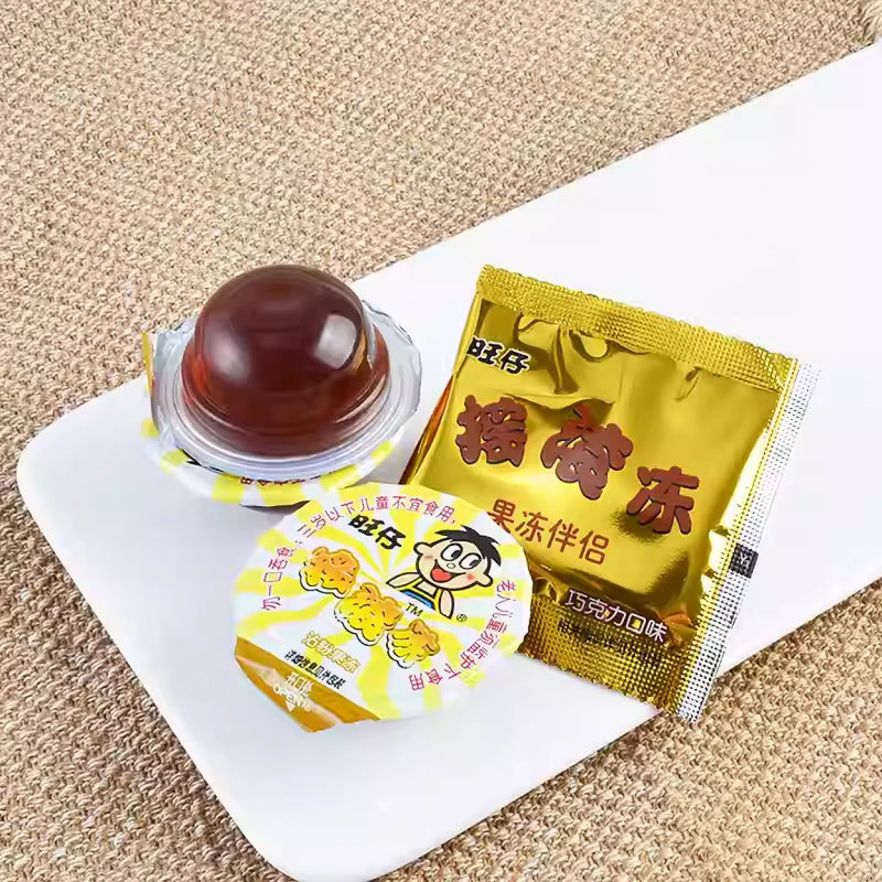旺仔 摇滚冻 巧克力味果冻 132克 /Rock Jelly Schokoladengelee 132g WANT WANT