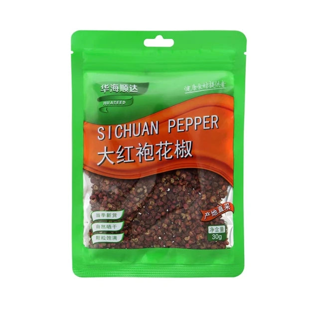 华海顺达 大红袍花椒 30克 /Sichuanpfeffer Dahongpao Granulat 30g HUASEED
