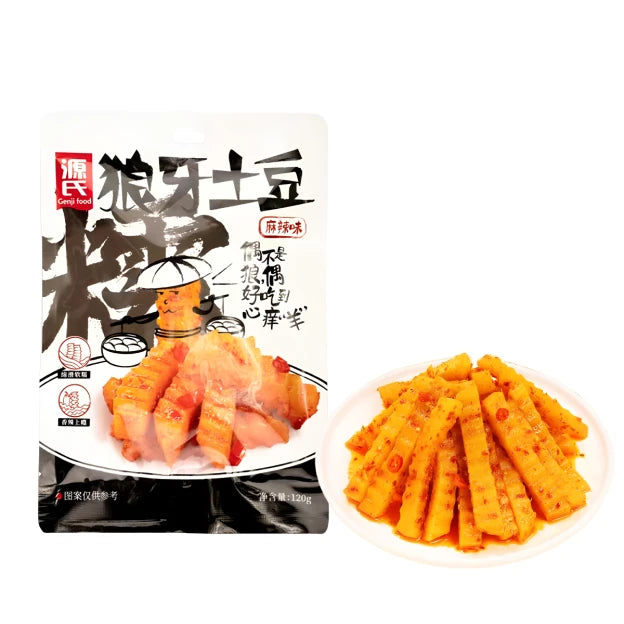 源氏 狼牙土豆 麻辣味 120克 /Langya Kartoffeln scharf 120g YuanShi