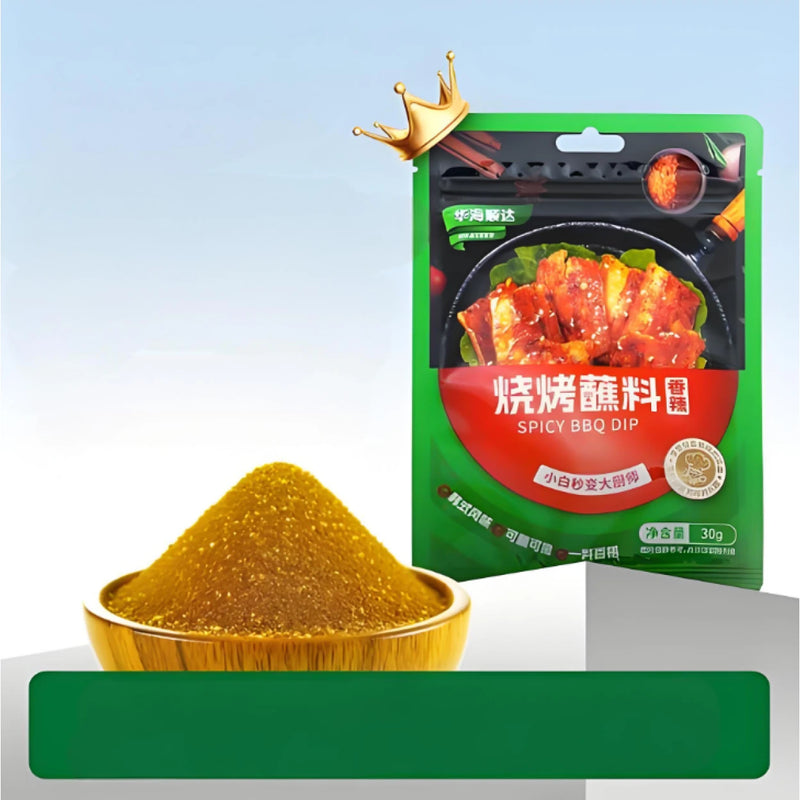 华海顺达 烧烤蘸料 香辣味 30克 /Barbecue Dip Sauce scharf 30g HUASEED