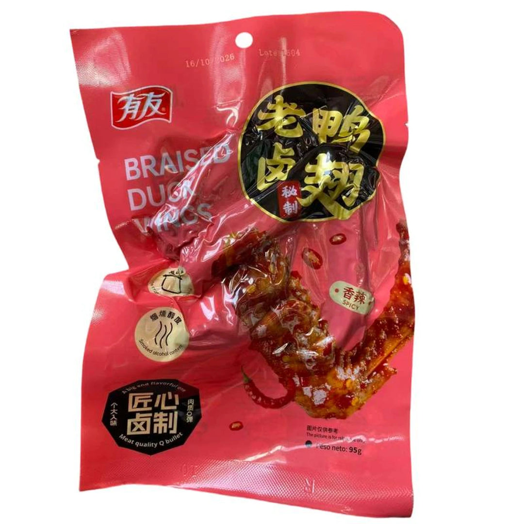 有友 老卤鸭翅 香辣味 85克 /Traditionelle marinierte Entenflügel Scharf 85g Youyou
