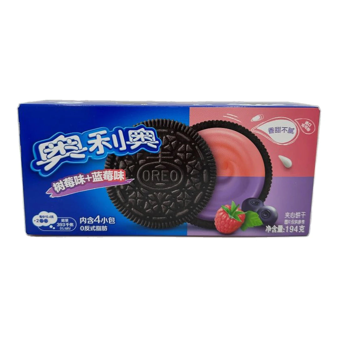 奥利奥 树莓蓝莓味夹心饼 194克 /Sandwich Keks Traube und Pfirsich 194g OREO