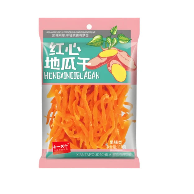 加减乘除 红心地瓜干 110克 /Rote Süßkartoffelstreifen 110g