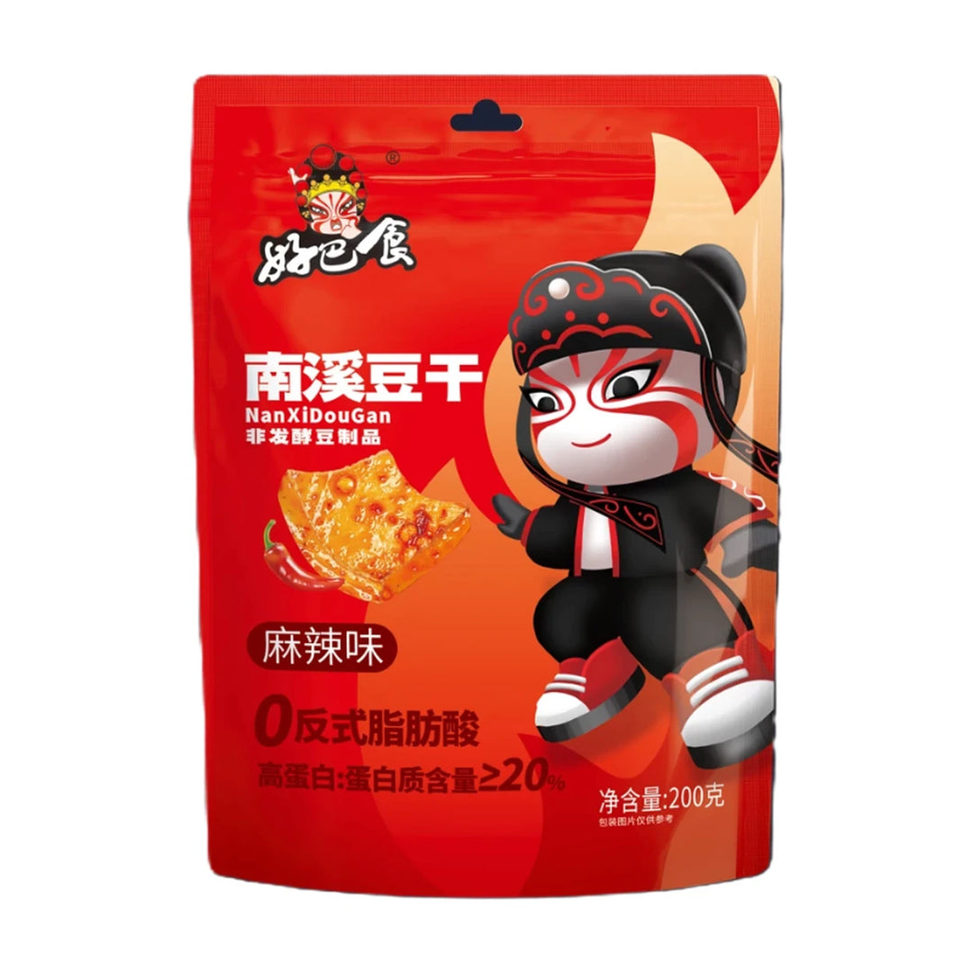 好巴食 南溪豆干 麻辣 200克 /Nanxi Tofu Rinderjerky scharf 200g HBS