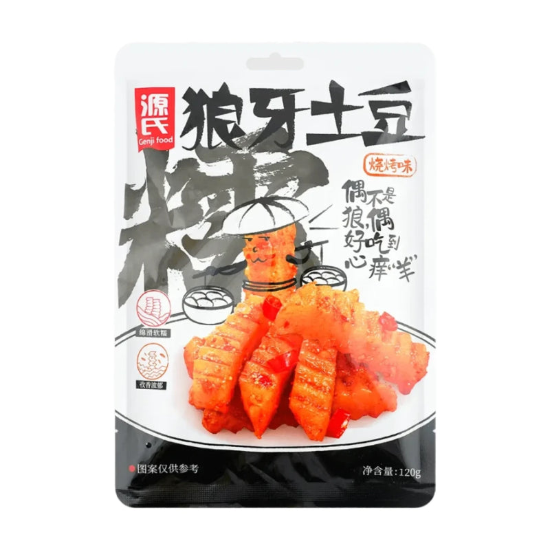 源氏 狼牙土豆 烧烤味 120克 /Langya Kartoffelstäbchen Barbecue Geschmack 120g YuanShi