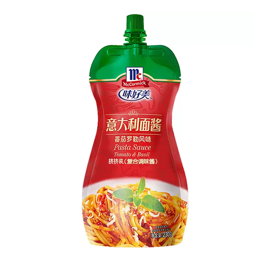 味好美 意大利面酱汁 番茄罗勒味 230克 /Pastasauce Quetschbeutel Tomate &amp; Basilikum 230g McCormick