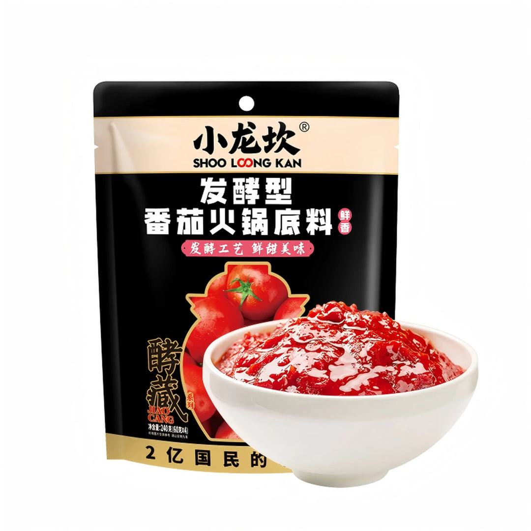 小龙坎 发酵型番茄火锅底料 60克*4 /Hotpot-Suppenbasis mit fermentiertem Tomatenaroma 60g*4 SHOOLOONGKAN