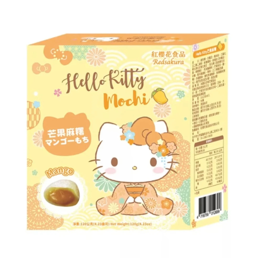 红樱花 凯蒂猫 芒果麻薯 120克 /Hello Kitty Mango Mochi 120g Red Sakura