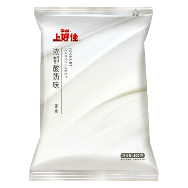 上好佳 硬糖 浓郁酸奶味 100克 /Hartbonbons Johurt Geschmack 100g OISHI