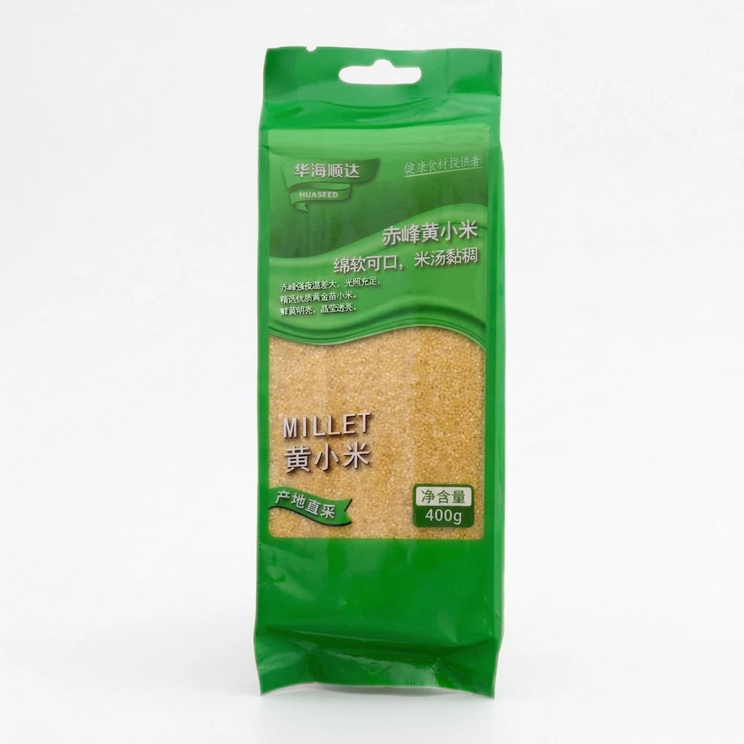 华海顺达 黄小米 400克 /Getrocknete Hirse 400g HUASEED