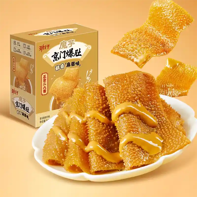 劲仔 荆门魔芋 原味芝麻味 20小包 /Jingmen Konjak Sesamgeschmack original 20*18g Jin Zai
