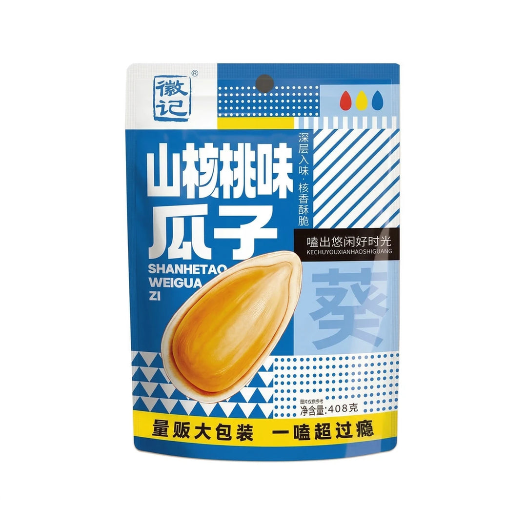 徽记 山核桃味瓜子 408克 /Hickory Aroma Sonnenblumensamen 408g HUIJI