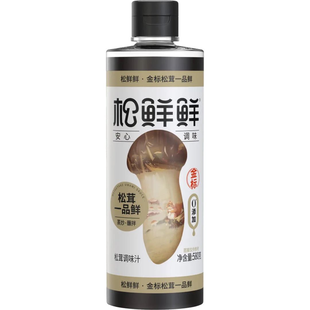 松鲜鲜 金标松茸一品鲜酱油 580克 /Gold Label Premium Matsutake Pilz-Sojasauce 580g SONGXIANXIAN
