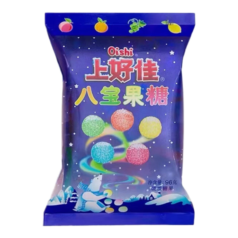 上好佳 硬糖 八宝果糖 96克 /Hartbonbons Acht Schätze Fruktose 96g OISHI