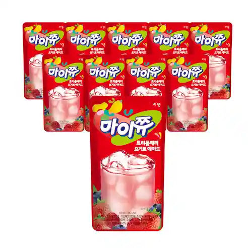 韩国 即饮三重莓果酸奶 袋装 230毫升 /Koreanisches Dreifach Beeren Joghurt Getränke 230ml Jardin