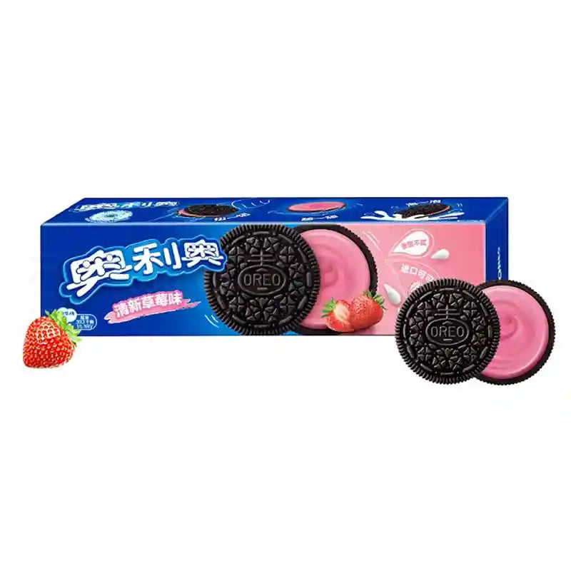 奥利奥 清新草莓味 夹心饼干 97克 /Sandwich Keks Erdbeere Kuchen 97g OREO