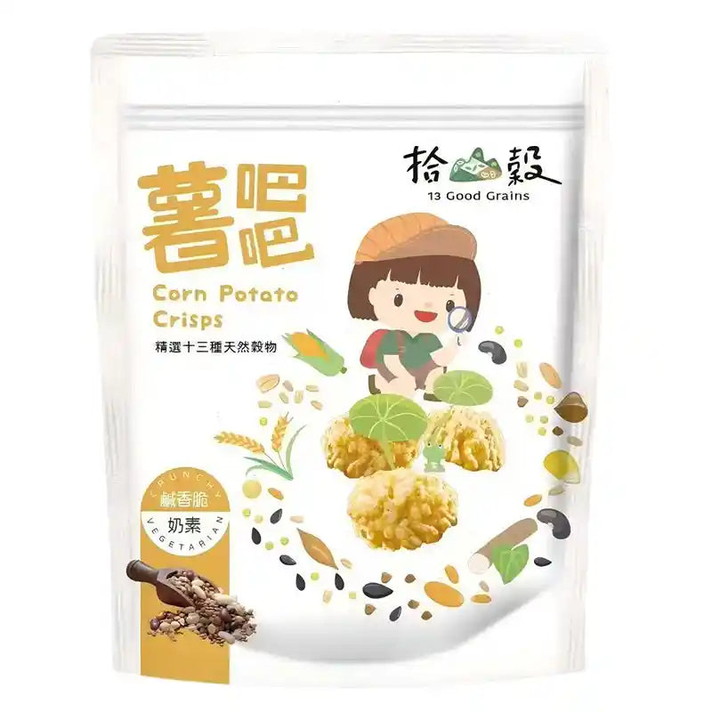 台湾 拾山榖 薯吧吧 玉米马铃薯脆片 72克 /Mehrkorncracker mit Süßkartoffel Chips 72g