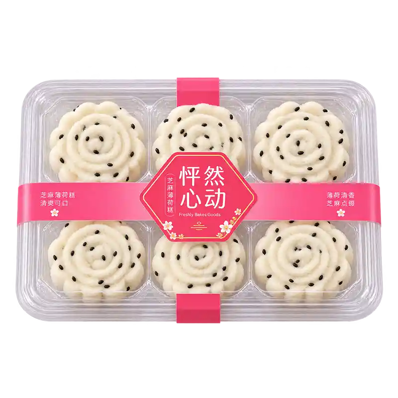 花田 芝麻薄荷糕 六个装 /Sesam Minze Gebäck 6 Stück Huatian