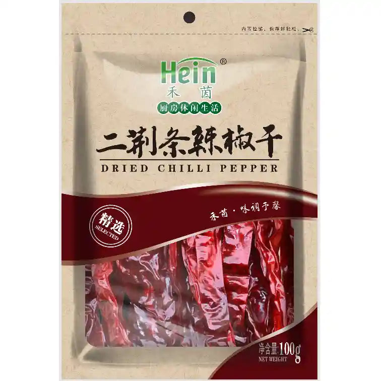 禾茵 二荆条辣椒干 100克 /Getrocknete Chilischoten 100g Hein