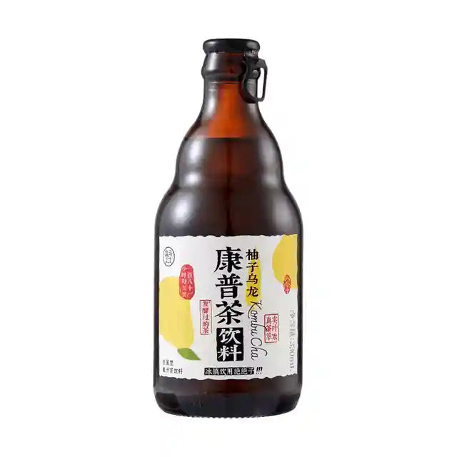 盒马 柚子乌龙康普茶饮料 330毫升 /Teegetränke Yuzu Oolong Kombucha 330ml HEMA