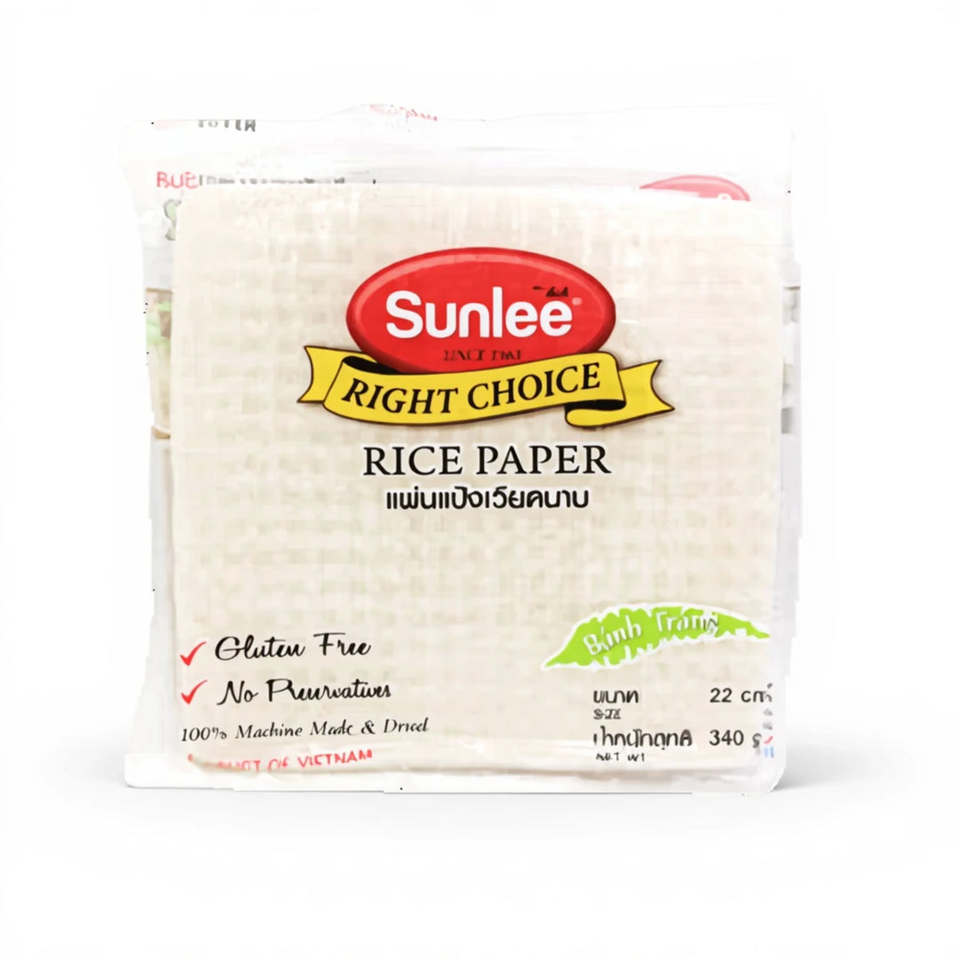 越南22cm方形米纸 340克 /Reispapier für Frühlingsrolle quadratisch 22cm 340g Sunlee