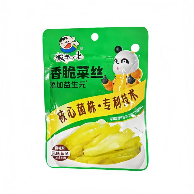 饭扫光 香脆菜丝 藤椒味 65克 /Knusprige Gemüsestreifen Szechuan Pfeffer Geschmack 65g FSG