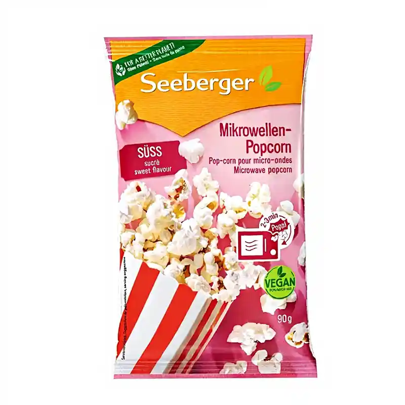 Seeberger 微波甜味爆米花 90克/ Mikrowellen-Popcorn Süß 90g Seeberger