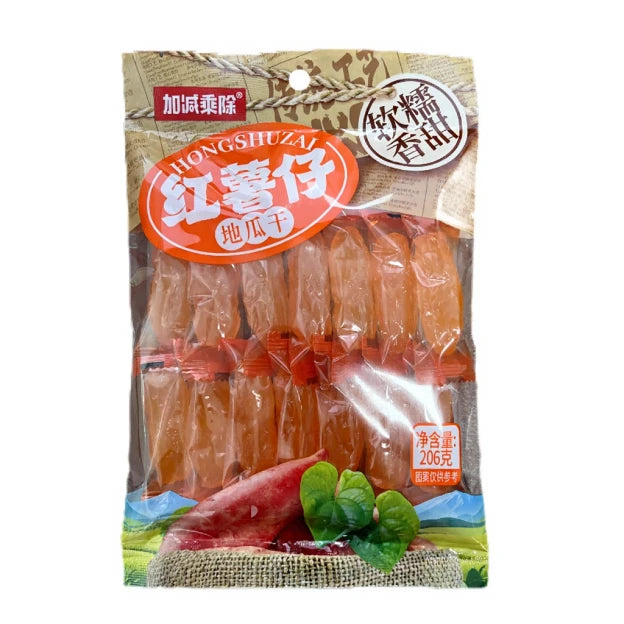 加减乘除 红薯仔 地瓜干 206克 /Getrocknete Süsskartoffel 206g
