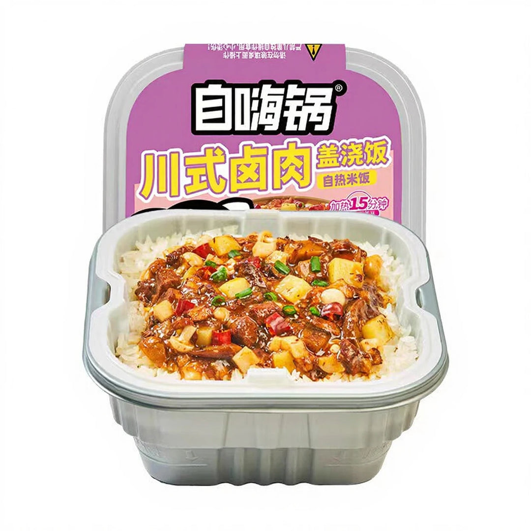 自嗨锅 盖浇饭 川式卤肉 262克 /Selbsterhitzender Reis mit Sauce Sichuan Style Schmorbraten 262g Zihaiguo
