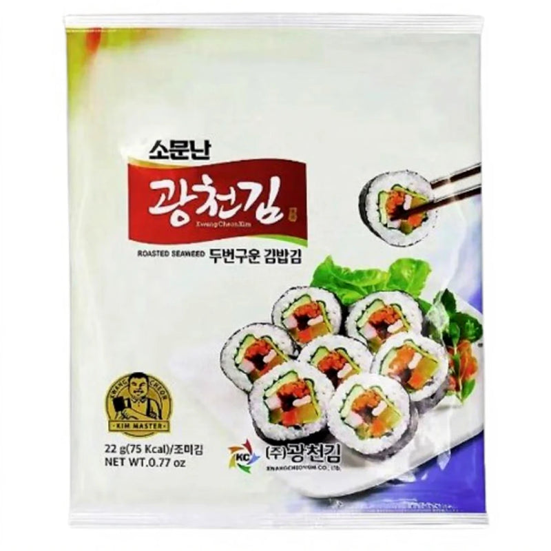 韩国 寿司烤海苔 22克 /Gerösteter Seetang Nori für Sushi 22g Kwang Cheon