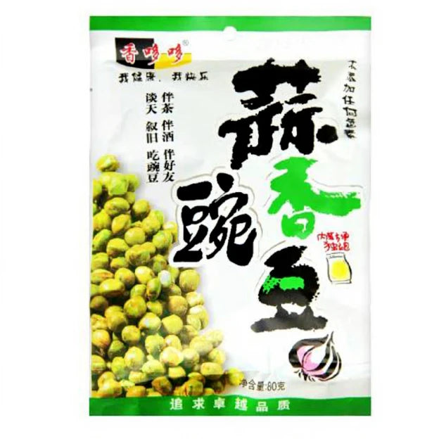 香哆哆 蒜香豌豆 80克 /Erbsen mit Knoblauchgeschmack 80g XDD