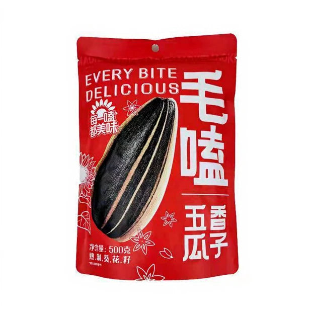 毛嗑 五香瓜子 450克 /Geröstete Fünf Gewürz Sonnenblumenkerne 450g MAOKE