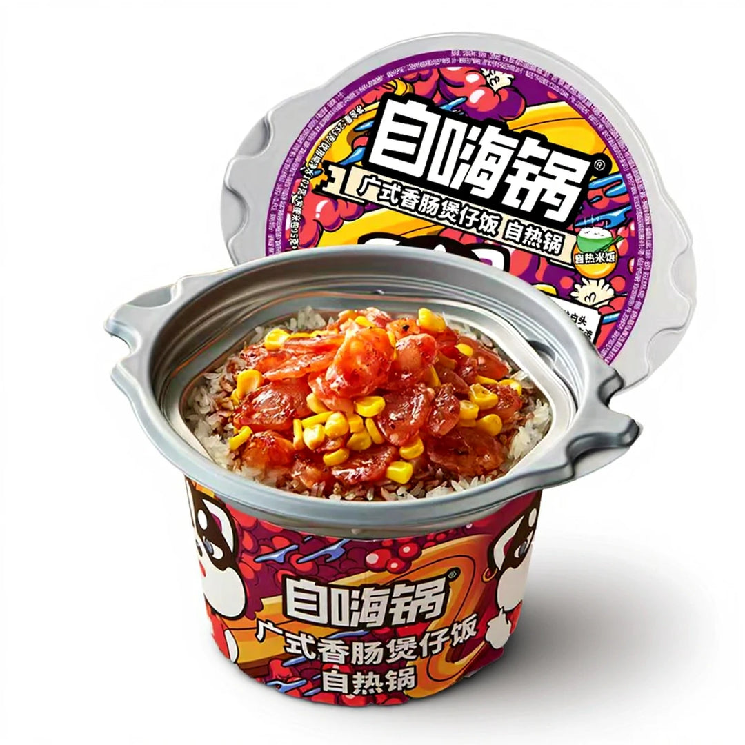 自嗨锅 煲仔饭 自热锅 广式香肠 263克 /Selbstheizender Tonpot Reis - mit Wurst nach Kanton Art 263g Zi Hai Guo