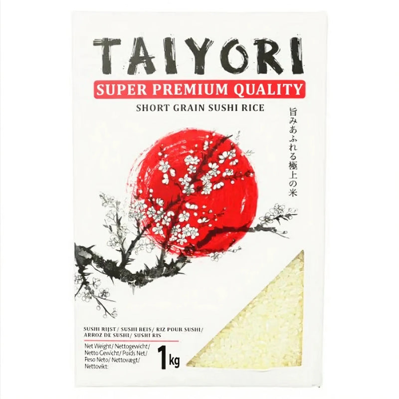 日本顶级寿司米 盒装 1公斤 /Japanische Sushi Reis Super Premium Qualität 1kg Taiyori