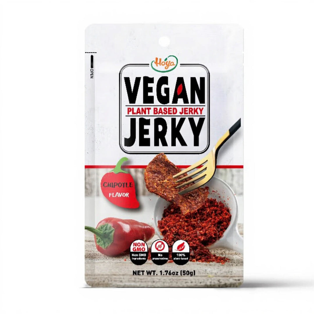 素牛肉干 墨西哥烟熏辣椒口味 50克 /Veganes Jerky Chipotle- Geschmack 50g HOYA