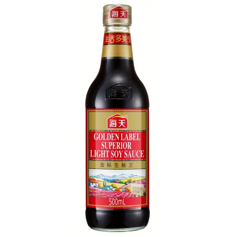 海天酱油 金标生抽王 500毫升 /Premium Sojasoße Hell 500ml HADAY