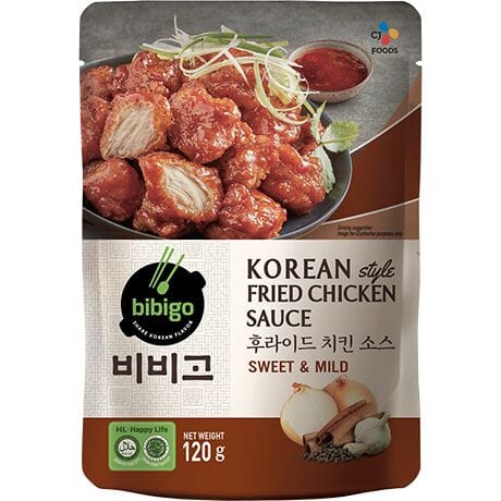 必品阁 韩式炸鸡酱 甜辣口味 120克 /Koreanische Sauce für Gebratenes Hähnchen süß & mild 120g Bibigo
