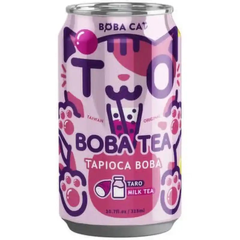 BobaCat 芋头味珍珠奶茶 315毫升 /Bubble Tee Taro Geschmack 315ml BobaCat