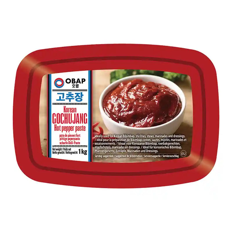 OBAP 韩式辣椒酱 苦椒酱 1公斤 /Gochujang Koreanische scharfe Chilipaste 1kg OBAP