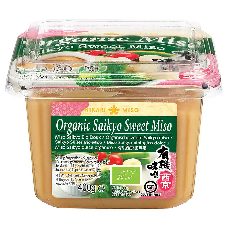 日本料理酱 有机西京甜味噌酱 500克 盒装 /Bio Saikyo Süße Miso Paste 500g HIKARI