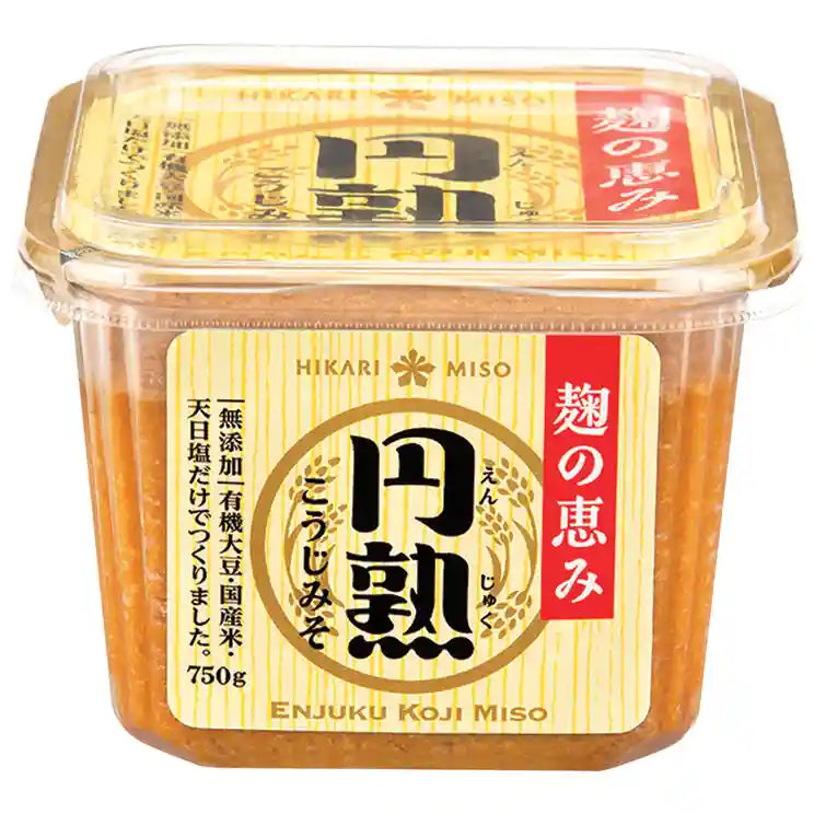 日本料理酱 有机味增 无添加 750克 盒装 /BIO Miso Paste Enjuku Koji- Reispaste 750g HIKARI