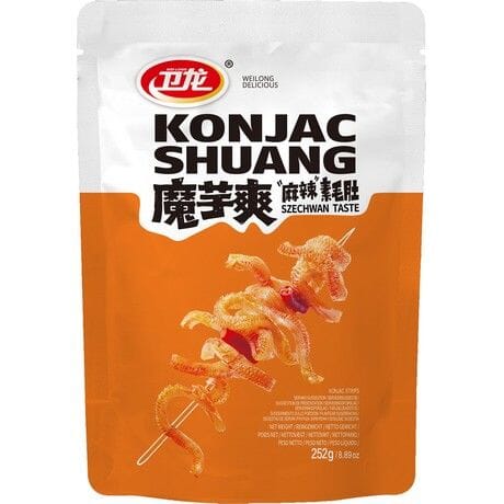 卫龙 魔芋爽 麻辣素毛肚 252克 /Instant Konjac Szechuan Geschmack KONJAK SHUANG 252g WEILONG