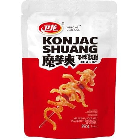 卫龙 魔芋爽 香辣素毛肚 252克 /Instant Konjac Scharf KONJAK SHUANG 252g WEILONG