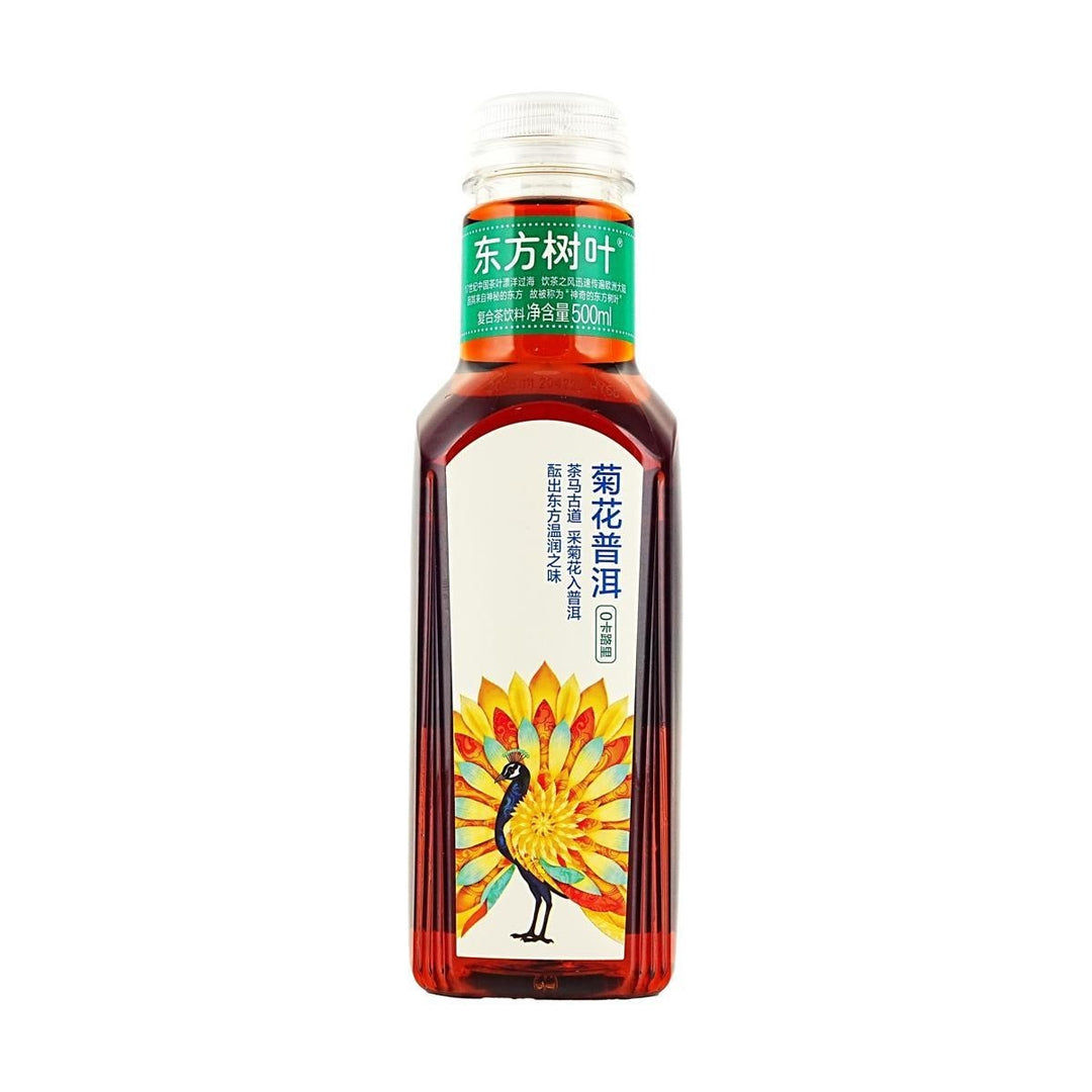 农夫山泉东方树叶 菊花普洱茶 500毫升 /Chrysanthemen Pu Erh Tee 0 Kalorien 500ml Orientalische Blätter NFSQ