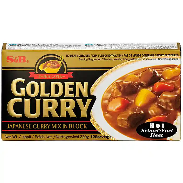 S&amp;B 日式咖喱块 辣 12份 / Curry Sauce Mix Scharf 220g