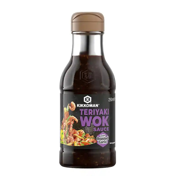 日本万字牌 照烧酱 烤蒜味 250毫升 / Teriyaki Soße mit Gerösteter Knoblauch 250ml KIKKOMAN