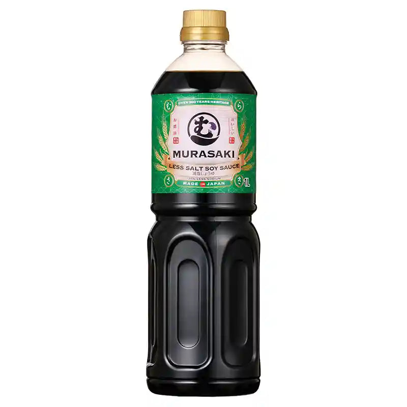 日本低盐酱油 1000毫升 /Japanische Sojasoße Weniger Salz 1000ml MURASAKI