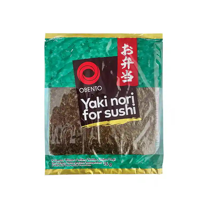 烧海苔 寿司海苔 6片 / Sushi Yaki Nori Seetang 6 Blätter 15g OBENTO