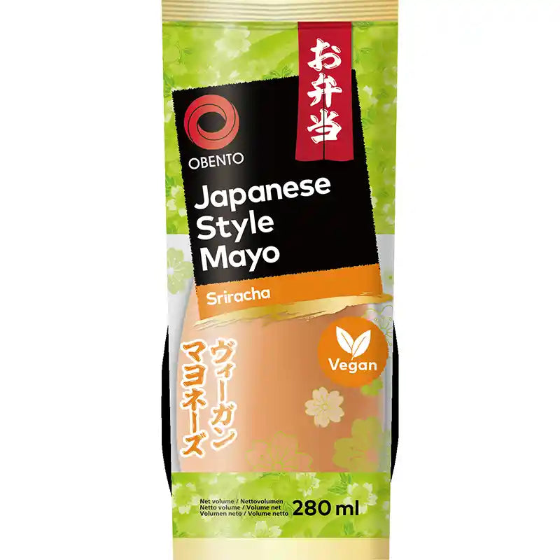 日式 素蛋黄酱 美乃滋 280毫升 /Vegan Mayonnaise Japanischen Stil 280ml Obento