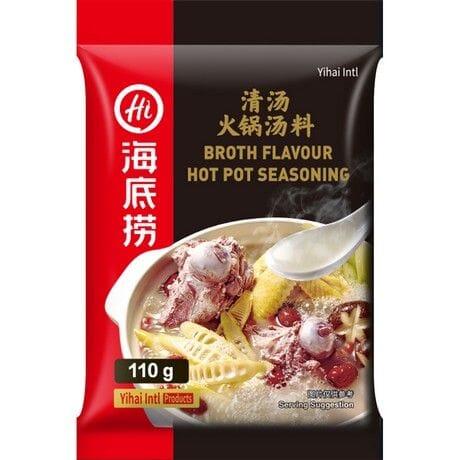 海底捞 清汤火锅汤料 110克 /Hot Pot Würze Brühe 110g HAIDILAO